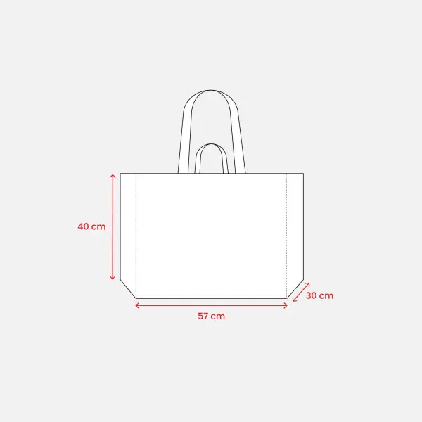 Shopper maxi con manici corti e lunghi 57x40x30 ELVI - Immagine 7