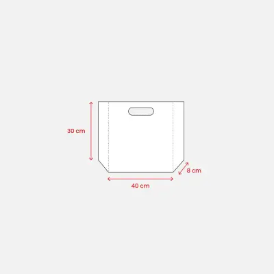 Shopper termosaldata in rPET 80gr 40x30x8 EMERENZIANA - Immagine 7