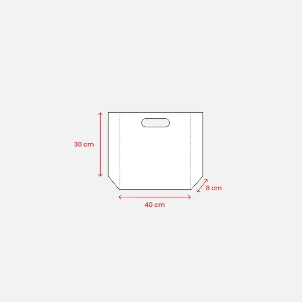 Shopper termosaldata in rPET 80gr 40x30x8 EMERENZIANA - Immagine 7