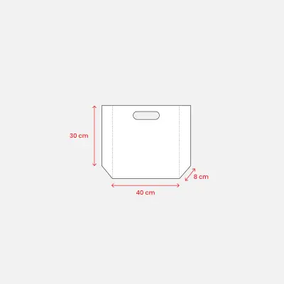 Shopper termosaldata in rPET 80gr 40x30x8 EMERENZIANA - Immagine 4