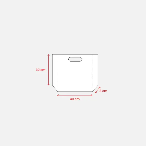 Shopper termosaldata in rPET 80gr 40x30x8 EMERENZIANA - Immagine 4