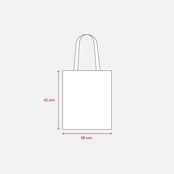 Borsa shopper in cotone riciclato 120gr 38x42 EGLE - Immagine 20