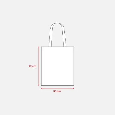 Borsa shopper in cotone riciclato 120gr 38x42 EGLE - Immagine 4