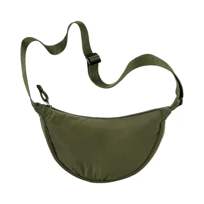 Borsa rotonda in nylon con tracolla regolabile - Immagine 3