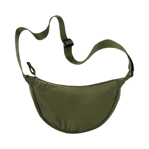 Borsa rotonda in nylon con tracolla regolabile - Immagine 3