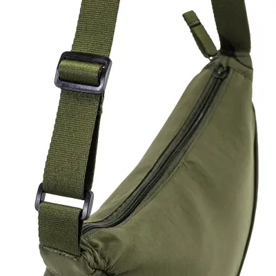 Borsa rotonda in nylon con tracolla regolabile - Immagine 5