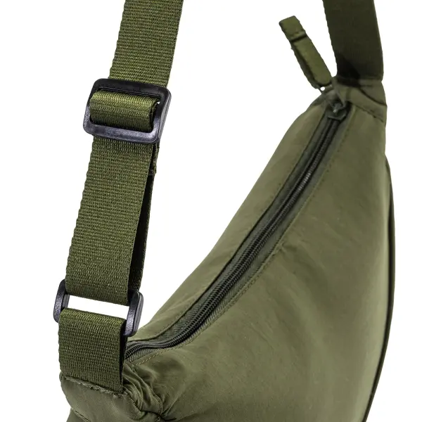 Borsa rotonda in nylon con tracolla regolabile - Immagine 5