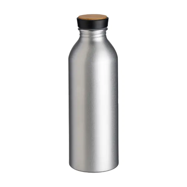 Borraccia in alluminio tappo con inserto in bamboo - Immagine 6