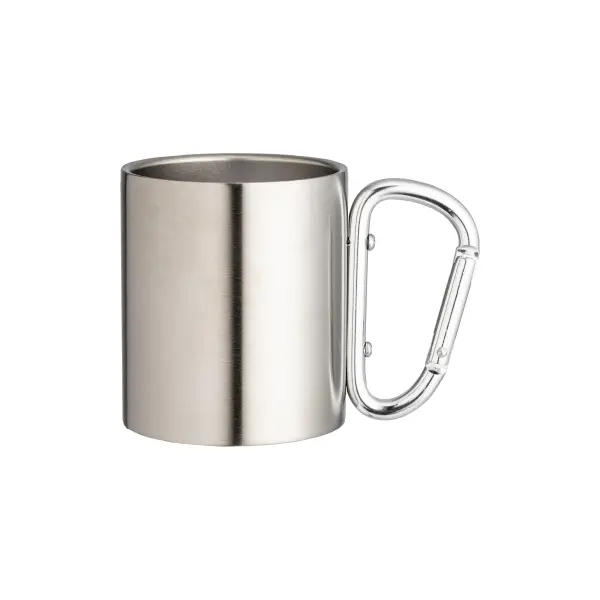 Tazza in acciaio manico a moschettone 200 ml - Immagine 5
