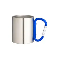 Tazza in acciaio manico a moschettone 200 ml