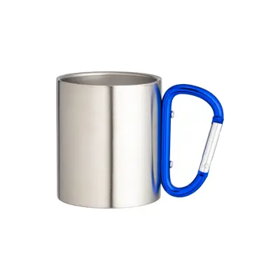 Tazza in acciaio manico a moschettone 200 ml