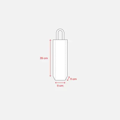 Borsa porta bottiglia in cotone riciclato FRANCIACORTA - Immagine 3