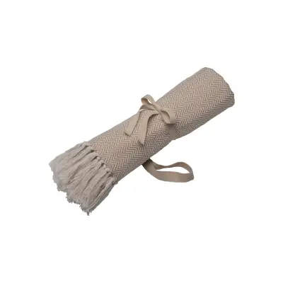 Coperta con frange realizzata in materiale 100% riciclato - Immagine 3