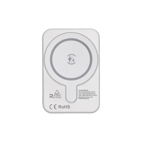 Power bank magnetica R-ABS 5000 mAh, output wireless 15W - Immagine 5