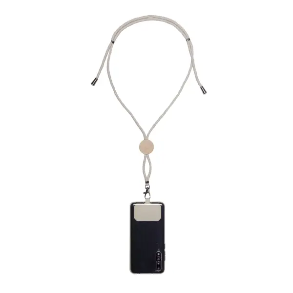 Cordino portacellulare cotone con tag - Immagine 2