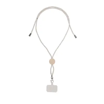 Cordino portacellulare cotone con tag