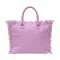 Borsa in cotone con chiusura a zip e tasca interna - Anteprima 9