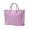 Borsa in cotone con chiusura a zip e tasca interna - Anteprima 8