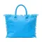 Borsa in cotone con chiusura a zip e tasca interna - Anteprima 6