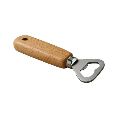 Apribottiglie in metallo e legno PROF