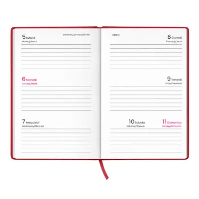 Agenda tascabile settimanale copertina rigida OPPO - Immagine 21