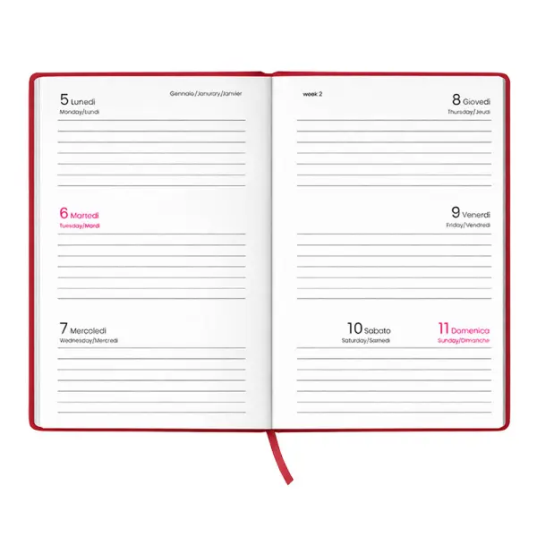 Agenda tascabile settimanale copertina rigida OPPO - Immagine 21