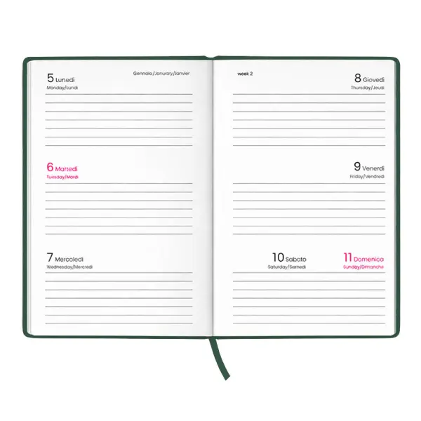 Agenda tascabile settimanale copertina rigida OPPO - Immagine 18