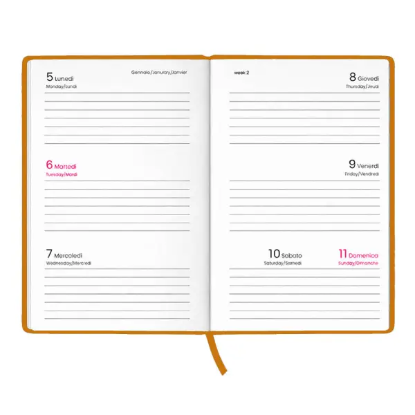 Agenda tascabile settimanale copertina rigida OPPO - Immagine 12