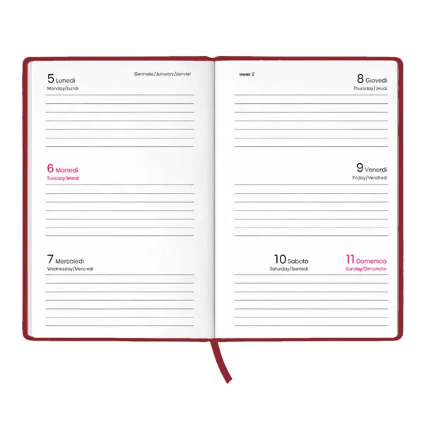 Agenda tascabile settimanale copertina rigida OPPO - Immagine 6