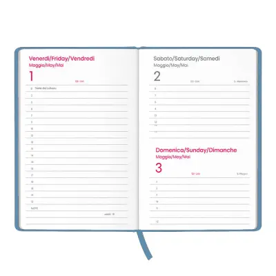 Agenda giornaliera S/D Copertina personalizzabile - Immagine 3