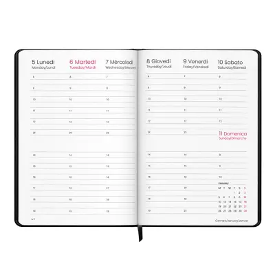 Agenda settimanale Copertina rigida laminato opaco - Immagine 18