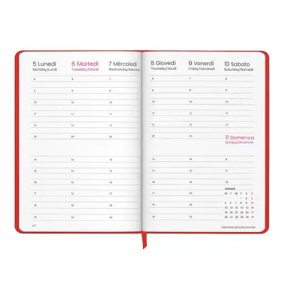 Agenda settimanale Copertina rigida laminato opaco - Immagine 15