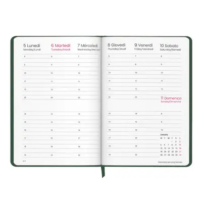 Agenda settimanale Copertina rigida laminato opaco - Immagine 12