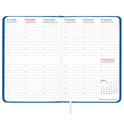 Agenda settimanale Copertina rigida laminato opaco - Immagine 6