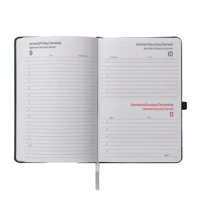 Agenda giornaliera copertina rigida impuntura - Immagine 12