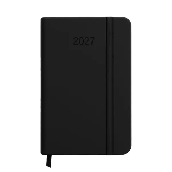 Agenda settimanale tascabile RIGIDA in termo PU e bordo colorato - Immagine 5