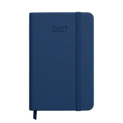 Agenda settimanale tascabile RIGIDA in termo PU e bordo colorato - Immagine 2