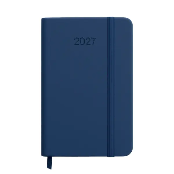 Agenda settimanale tascabile RIGIDA in termo PU e bordo colorato - Immagine 2
