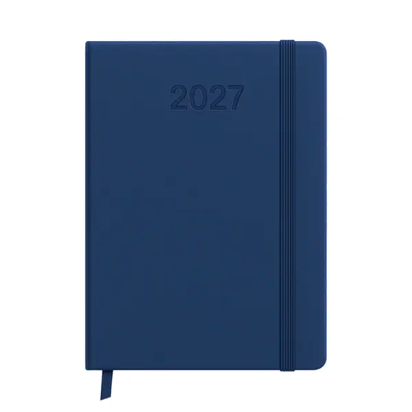 Agenda giornaliera Copertina rigida in termo PU e bordo colorato - Immagine 2