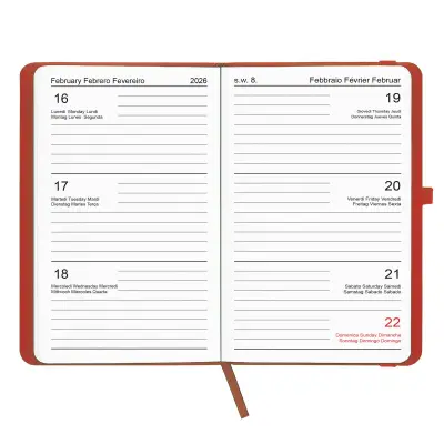 Agenda tascabile settimanale copertina rigida termovirante - Immagine 8