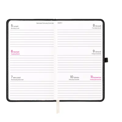 Agenda tascabile settimanale copertina rigida - Immagine 20