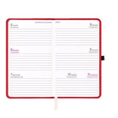 Agenda tascabile settimanale copertina rigida - Immagine 17