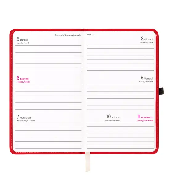 Agenda tascabile settimanale copertina rigida - Immagine 17