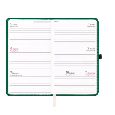 Agenda tascabile settimanale copertina rigida - Immagine 14
