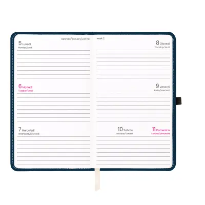 Agenda tascabile settimanale copertina rigida - Immagine 11