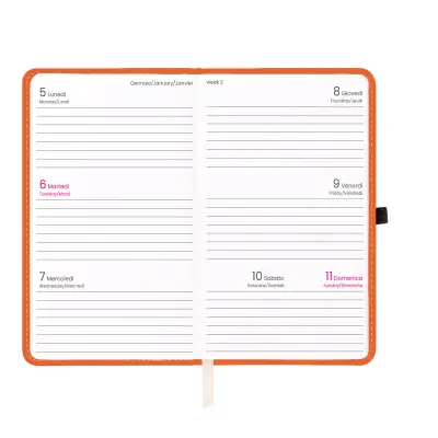 Agenda tascabile settimanale copertina rigida - Immagine 8