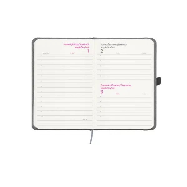 Agenda giornaliera copertina rigida in PET riciclato - Immagine 3
