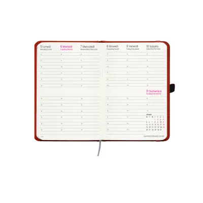 Agenda settimanale copertina rigida con effetto mélange - Immagine 8