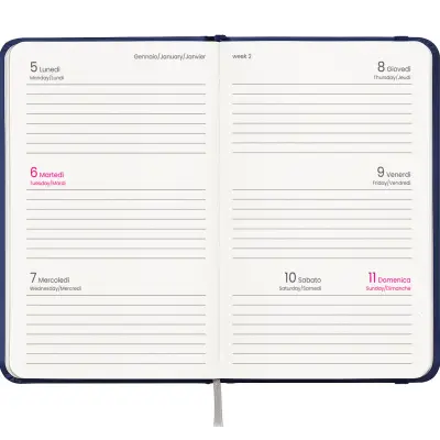 Agenda tascabile settimanale copertina cartoncino laminato - Immagine 8