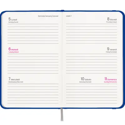 Agenda tascabile settimanale copertina cartoncino laminato - Immagine 2